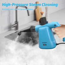 Wired HandHeld Steam Cleaner, 9-Piece Accessories