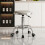 Living And Home Height-Adjustable PU Leather Round Salon Rolling Stool 1