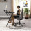 70 cm Folding Computer Desk with Monitor Shelf - Black 4