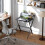 70 cm Folding Computer Desk with Monitor Shelf - Black 7