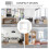 80cm Compact Computer Desk with Keyboard Tray, Home Office Desk with Drawer for Bedroom Study, White 3