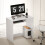 80cm Compact Computer Desk with Keyboard Tray, Home Office Desk with Drawer for Bedroom Study, White 5