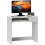 80cm Compact Computer Desk with Keyboard Tray, Home Office Desk with Drawer for Bedroom Study, White 1