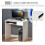 80cm Compact Computer Desk with Keyboard Tray, Home Office Desk with Drawer for Bedroom Study, White 7