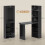 Three-Part Work Desk, with Storage and Chalkboard - Black 5