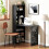 Three-Part Work Desk, with Storage and Chalkboard - Black 4