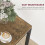 Three-Piece Minimal and Compact Dining Set, Rustic Brown 7