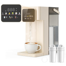 Countertop Instant Hot Water Dispenser 3L, Filtered Water Boiler with LED Touch Display, Adjustable Temperature & Volume Control, Hot Drink Machine