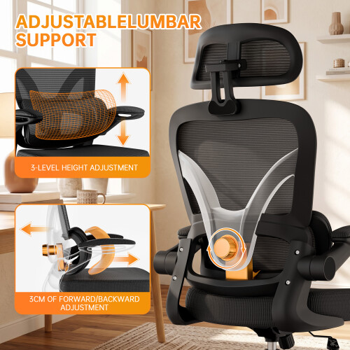 Cadeira Giratória Ergonômica com Função de Inclinação 2