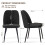 (BLACK, 2pcs) 2/4/6pcs Velvet Dining Chairs Sturdy Metal Legs 2