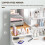 Dressing Table and Stool Set, with Storage - White 4
