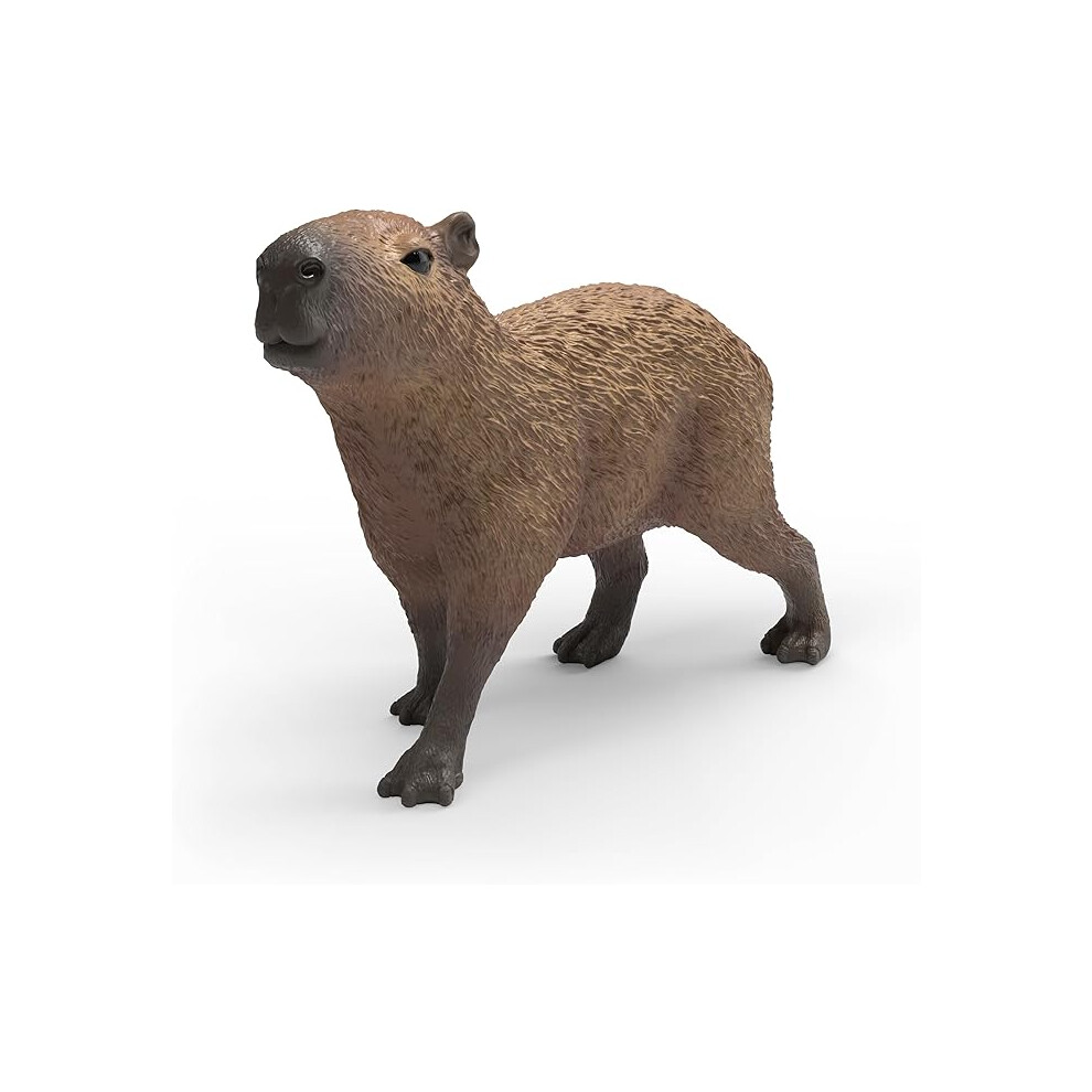 Schleich Wild Life - Capybara - Realistic Animal Figurines - Educational South American Wildlife Play Toys - Kids Ages 3+ | 14934