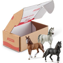 Schleich Horse Club - 3 PC Horse Figurine Playset - Collectible Figures with 3 Unique Breeds for Girls and Boys - Kids Ages 5+ | 77788