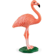 Schleich Wild Life, Bird Animal Toys for Boys and Girls 3 and Above, Pink Flamingo Toy Figurine