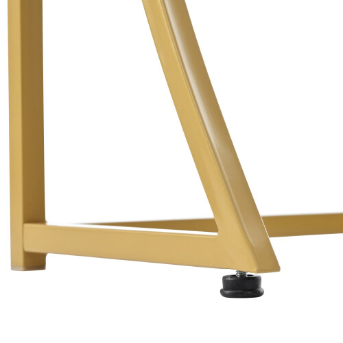 Console table, hallway table with 2 drawers, light luxury style side table, sofa table, 110x32x85 cm, white/gold 2