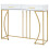Console table, hallway table with 2 drawers, light luxury style side table, sofa table, 110x32x85 cm, white/gold 6