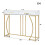 Console table, hallway table with 2 drawers, light luxury style side table, sofa table, 110x32x85 cm, white/gold 10