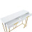 Console table, hallway table with 2 drawers, light luxury style side table, sofa table, 110x32x85 cm, white/gold 14