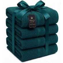 (Blue Lagoon) 4 X Extra Large Bath Towel Jumbo Bath Sheet 100% Egyptian Cotton Soft XXL Bath Sheet Towels