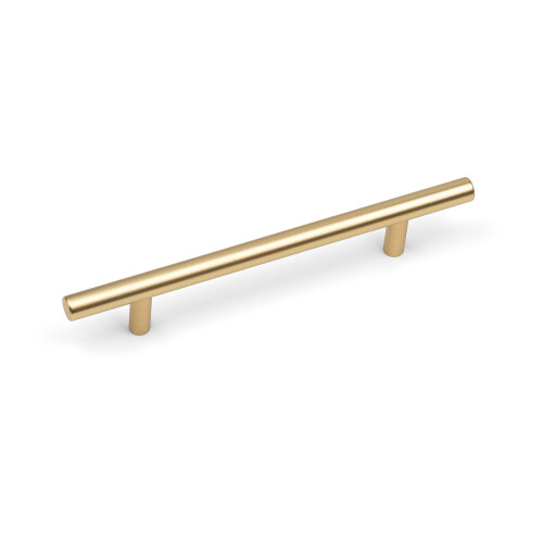 (128mm Handle) Gold Brass T Bar Cabinet Handles