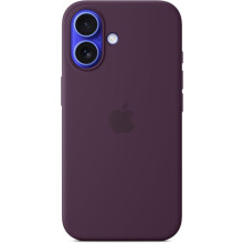 Official Apple iPhone 16 Silicone Magsafe Case - Plum