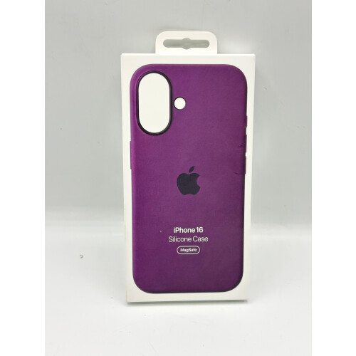 Apple Official Apple iPhone 16 Silicone Magsafe Case - Plum 1