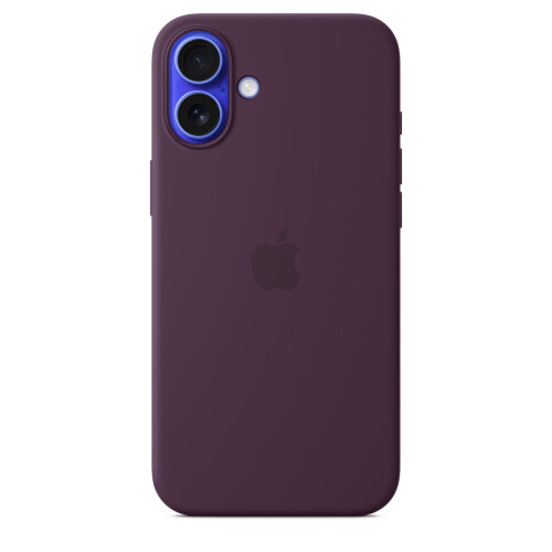 Apple Official Apple iPhone 16 Silicone Magsafe Case - Plum 2
