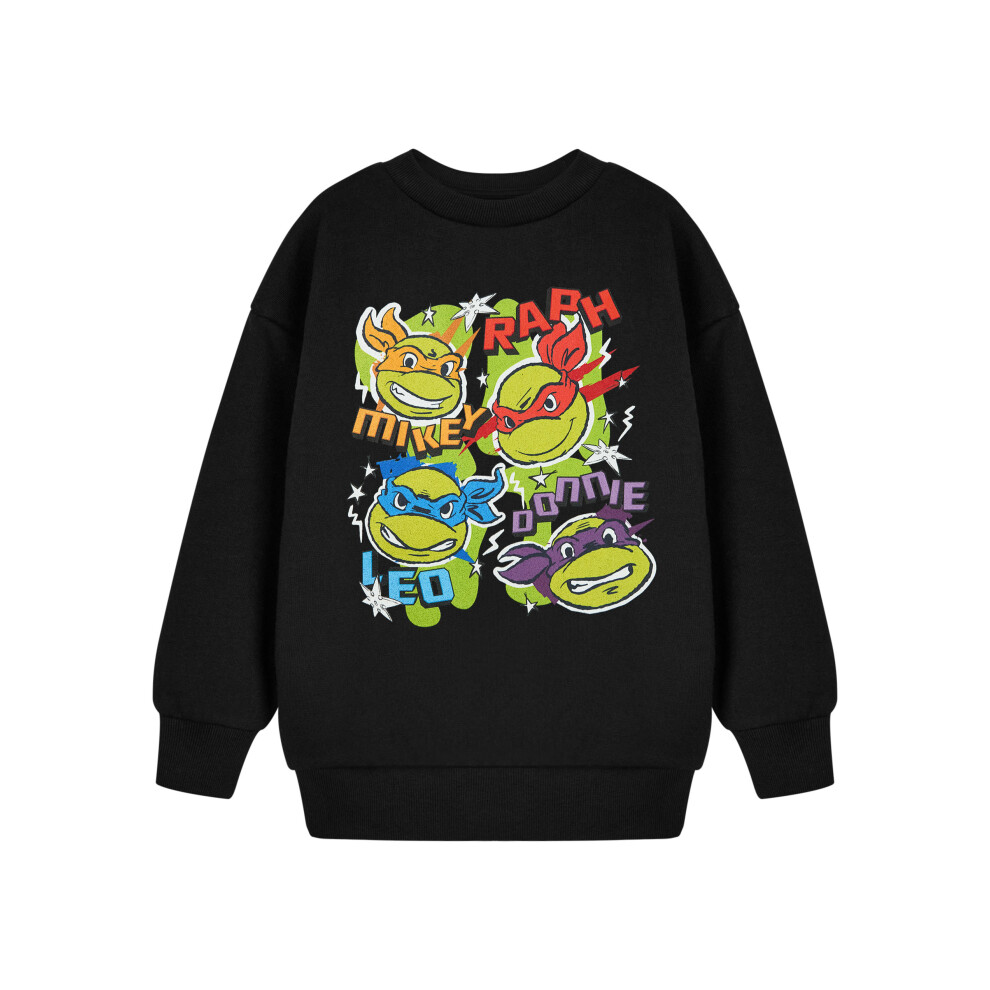 Teenage Mutant Ninja Turtles (13-14 Years) Sweatshirt (Boys Black)