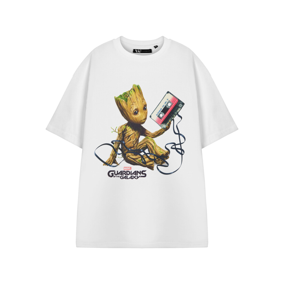 Marvel (Xxx-Large) Guardians Of The Galaxy Short Sleeved T-Shirt (Mens White)
