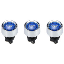 3X Engine Button Car 12V 24V Car Start Engine Button Light Button Start Ignition for Racing-
