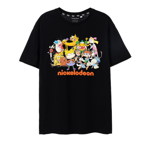 Nickelodeon (Medium) Nickelodeon Short Sleeved T-Shirt (Unisex Black)
