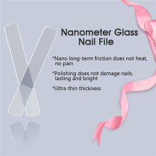 3X Glass Nail Shiner - Glass Nail Files Crystal Nail Buffer Shine Polisher for Natural Fingernails Toenails