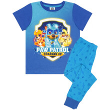 (3-4 Years) Paw Patrol Short Sleeve Long Leg Pyjama Set (Boys Blue)