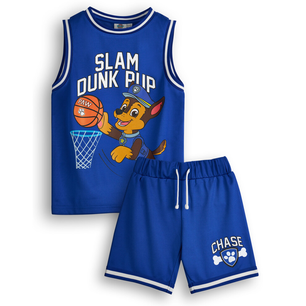 Paw Patrol (4-5 Years) 2 Piece Basketball Set (Boys Blue)