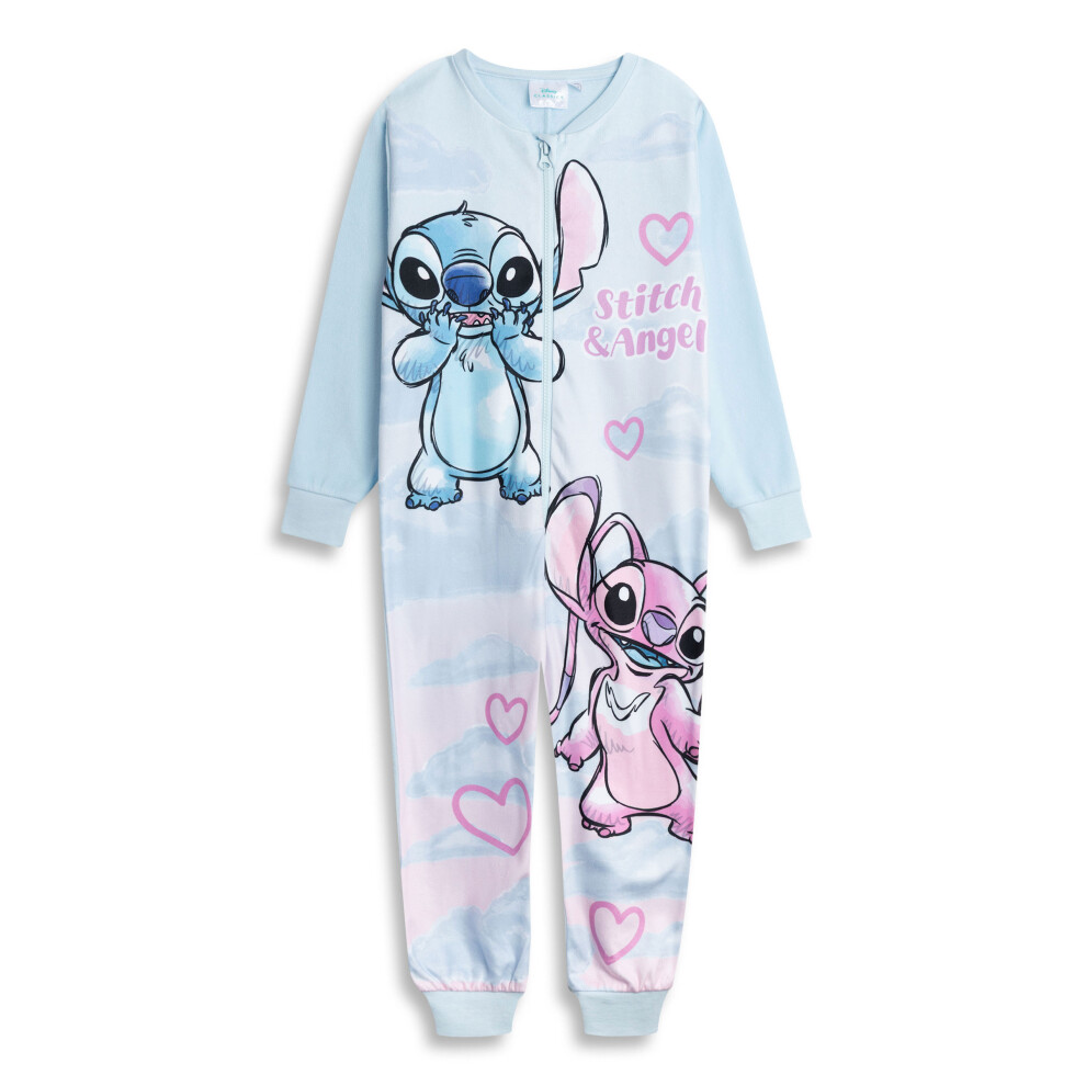 Disney (13-14 Years) Lilo & Stitch Onesie (Girls Blue)