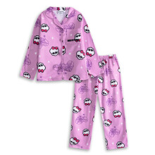 (7-8 Years) Monster High Long Sleeve Long Leg Pyjama Set (Girls Pink)