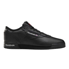 (13 UK, Black/Silver) Reebok Mens Exofit Leather Low Trainers