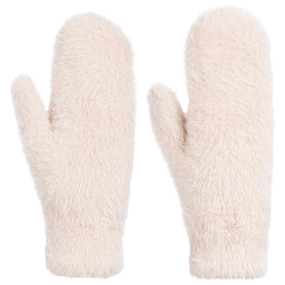 Trespass (S/M, Soft Stone) Women's Knitted Ski Mitts Lined Seth - Image 4