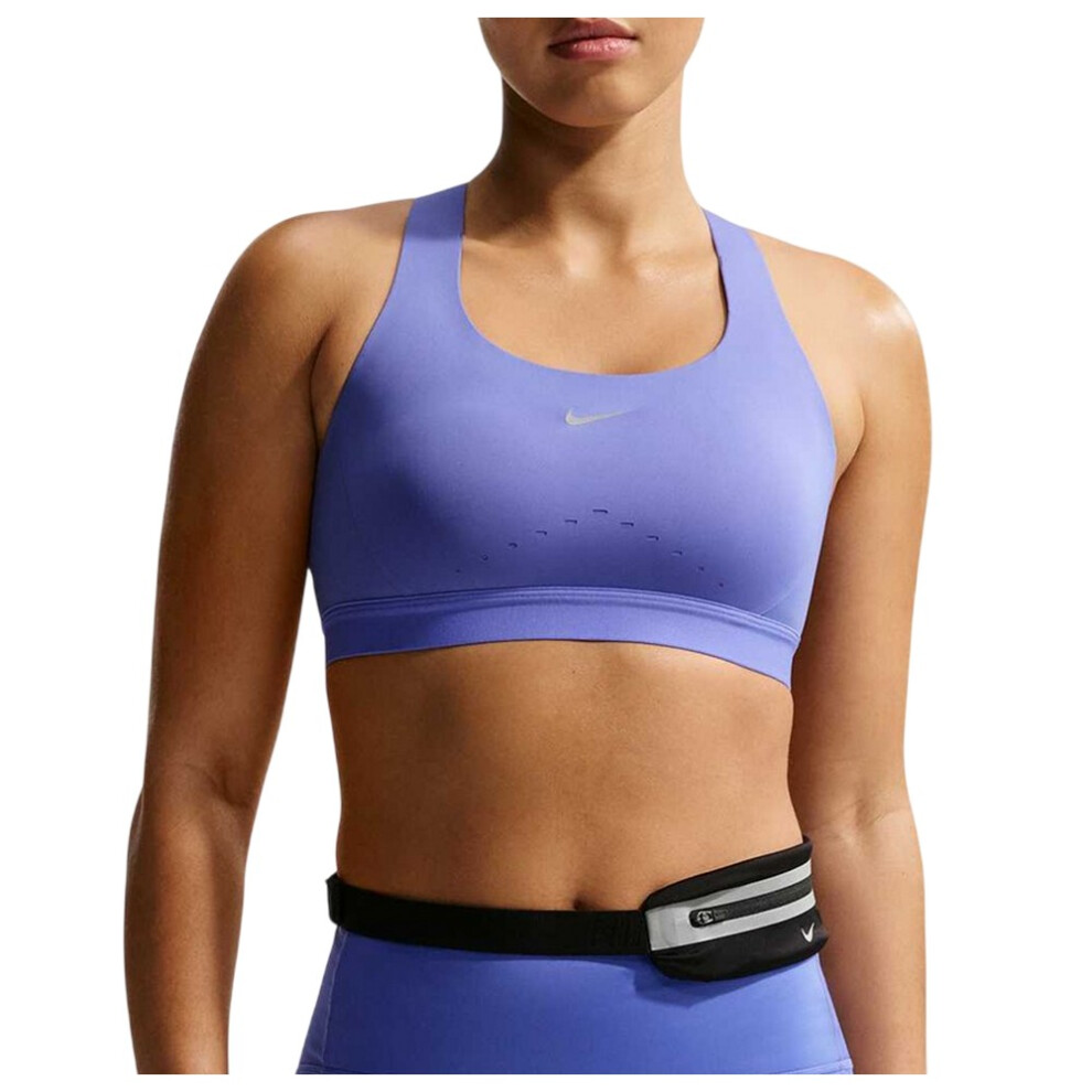 Nike (S A-C, Purple) Womens/Ladies Swoosh Sports Bra