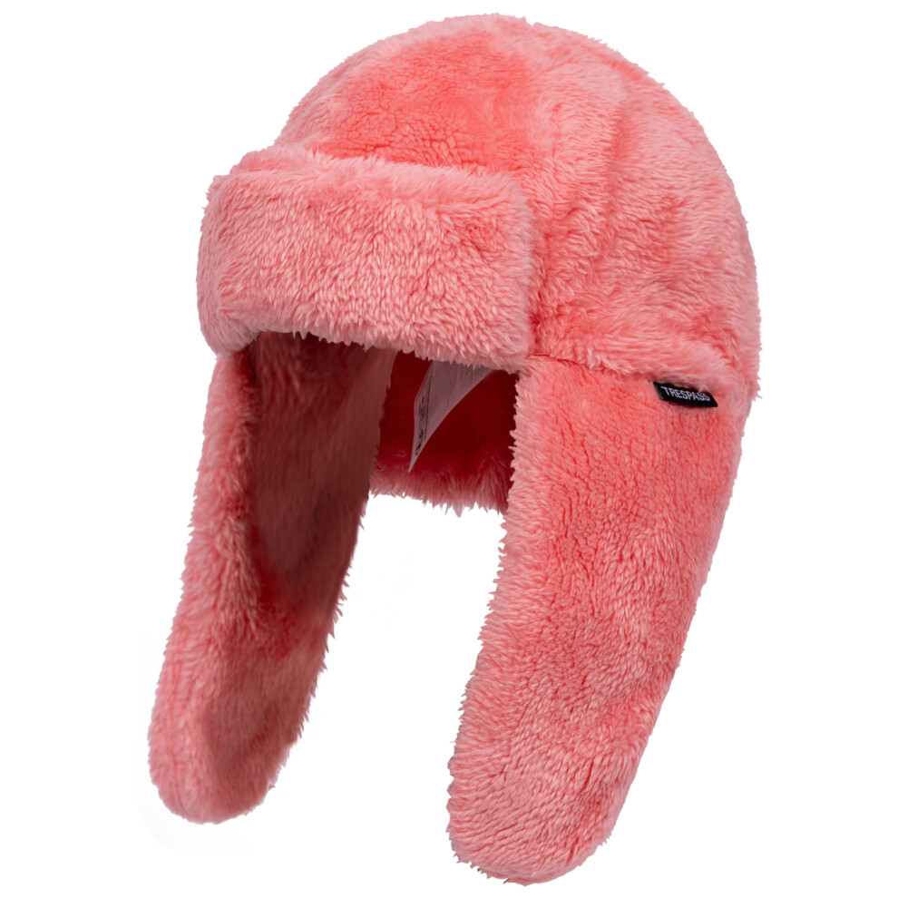 Trespass (5 Years To 7 Years, Soft Orange) Unisex Kids Faux Fur Cap - Twixie