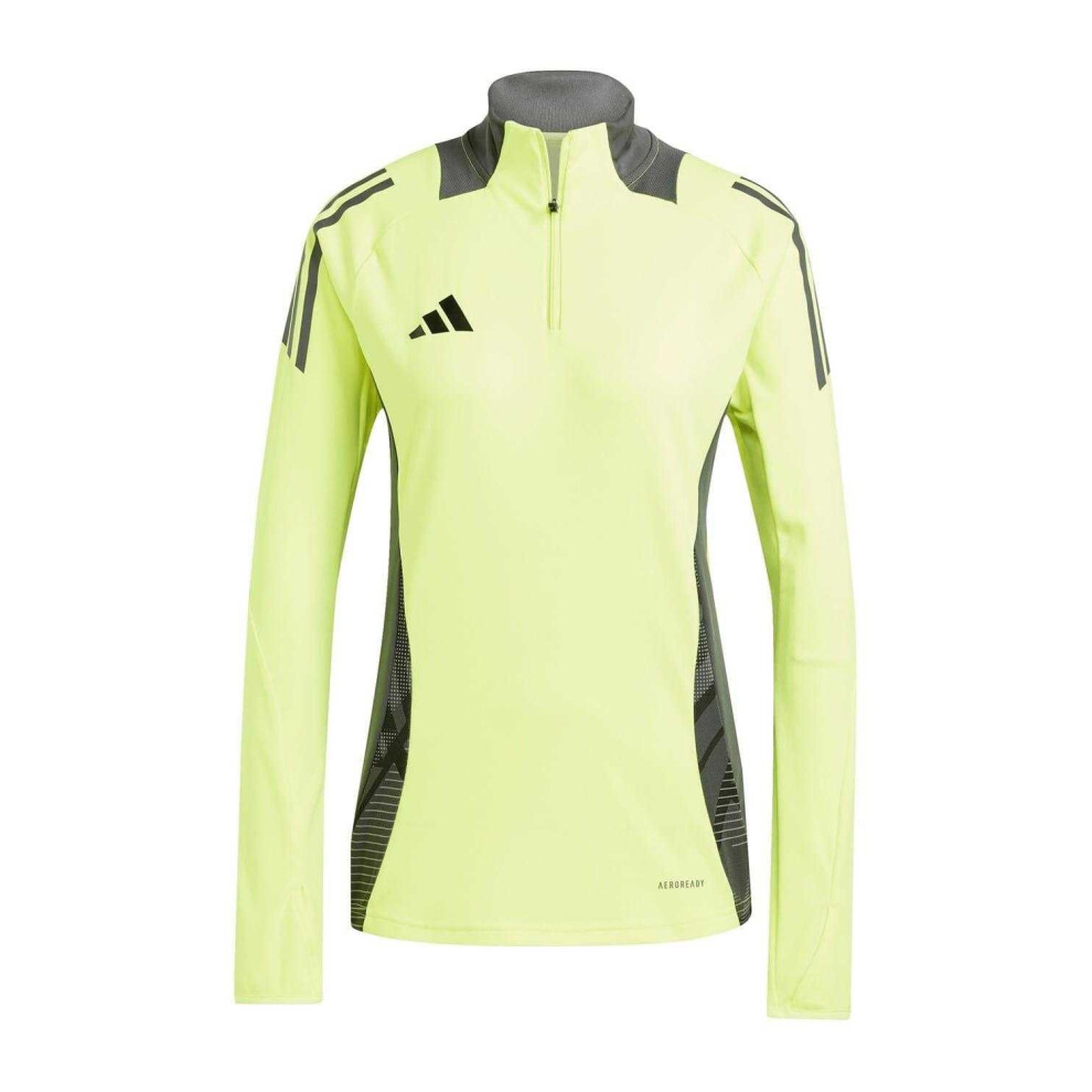 Adidas (8 Uk, Solar Yellow) Womens/Ladies Logo Raglan Technical Top