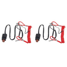 2X Outboard Cut Off , for Tether Emergency Kill Stop Safety Tether Lanyard Protect