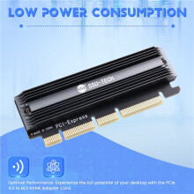 SSU PCIe 4.0 to M.2 NVME Adapter Card, High-Speed 64Gbps, M.2 SSD to PCI-E X16 Expansion Card Full Speed for Desktop PC