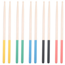 5 Accoppiamenti / Sticks Impostato 7A Maple Drum per I Bambini / Ragazzi, Misura per Tutti I Drum Set di Batteria Accessori Multicolore