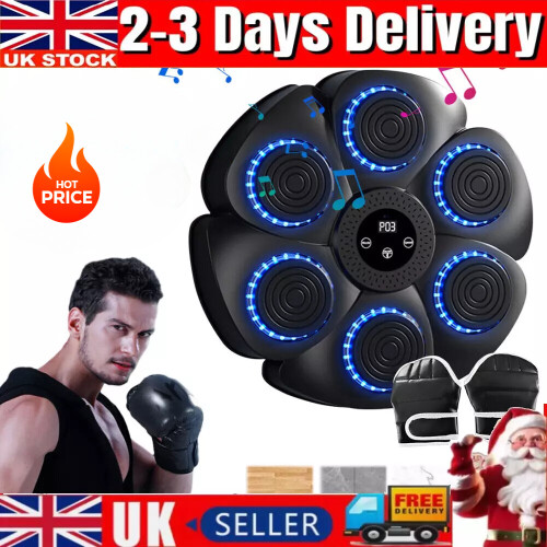 Smart Punching Boxing Electronic Music Machine Home Training Bluetooth With LED