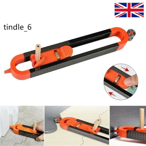 Professional Gauge Carpenter Tool Profile Scribing Ruler Contour Gauge
