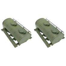 2X for Wpl Remote Control Simulation Train Transportation Oil Tank for B24 B16 B36