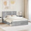 VidaXL vidaXL Bed Frame with Storage and Headboard 3 pcs Engineered Wood 1