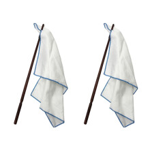 2X Wooden Flute Cleaning Rod Flute Cleaning Cloth Flute Care Kit Flute Accessories