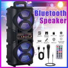 3000W Portable Bluetooth Party Speaker Sub Woofer Heavy Bass Sound System & MIC